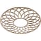 Ekena Millwork Cannes Wood Fretwork Pierced Ceiling Medallion, Red Oak, 18"OD x 6 1/8"ID x 3/8"T CMWP18X18X0375CNRO - alternate 3